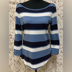 Liz Claiborne - Striped Pullover Blouse